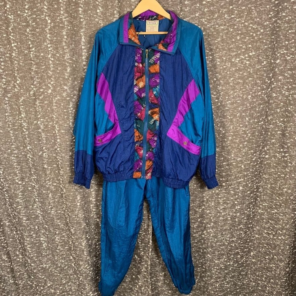 Westside Connection Colorblock Track Suit Windbreaker Retro Streetwear Size L